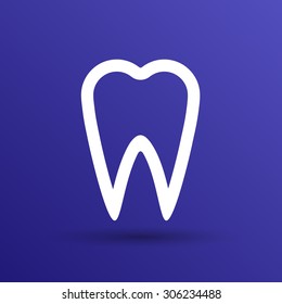 icon toothache vector sign line clinic symbol whitening .