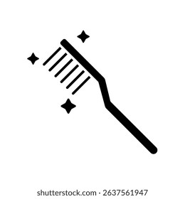 Icon a toothbrush, isolated against a clean background.