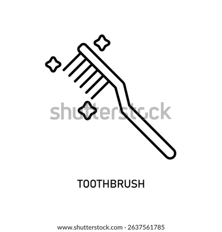 Icon a toothbrush, isolated against a clean background.