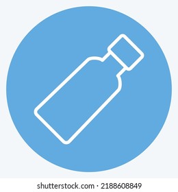 Icon Toothpaste. suitable for medicine symbol. blue eyes style. simple design editable. design template vector. simple illustration