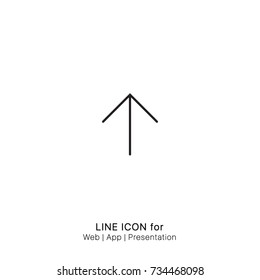 Icon top arrow graphic design single icon vector