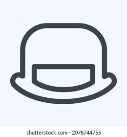 Icon Top Hat - Line Style,Simple illustration,Editable stroke,Design template vector, Good for prints, posters, advertisements, announcements, info graphics, etc.