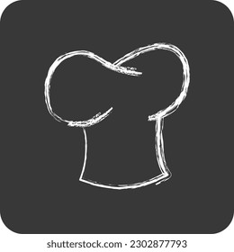 Icon Toque. suitable for Bakery symbol. chalk Style. simple design editable. design template vector