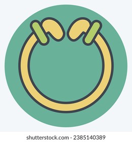 Icon Torg. related to Celtic symbol. color mate style. simple design editable. simple illustration