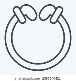 Icon Torg. related to Celtic symbol. line style. simple design editable. simple illustration