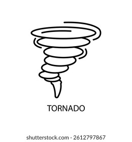 Icon a tornado, isolated against a clean background.