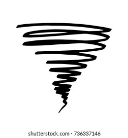 Tornado Hurricane Twister Vector Logo Icon Stock Vector (royalty Free 