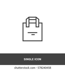 Icon tote bag Single Icon  Graphic Design