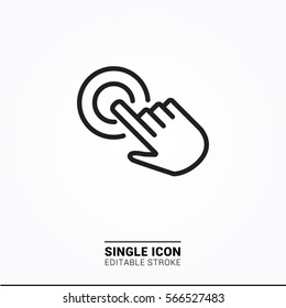 Icon touch single icon simple graphic designs