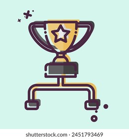 Icon Tournament. related to Online Game symbol. MBE style. simple design illustration