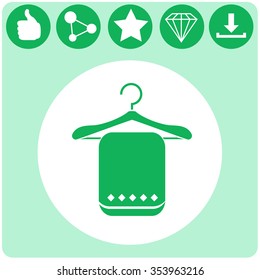Icon of towel on hanger