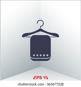 Icon of towel on hanger