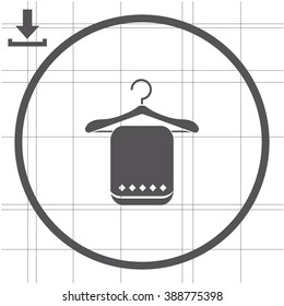 Icon of towel on hanger