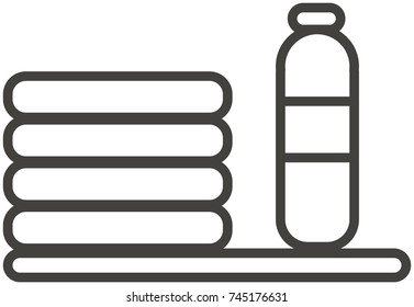 icon towel and shampoo