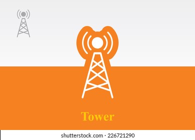 Icon of tower. Eps.-10.