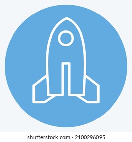 Icon Toy Jet II - Blue Eyes Style - Simple illustration,Design template vector, Good for prints, posters, advertisements, announcements, info graphics, etc.