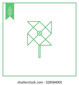 Icon of toy paper windmill
