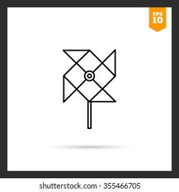 Icon of toy paper windmill