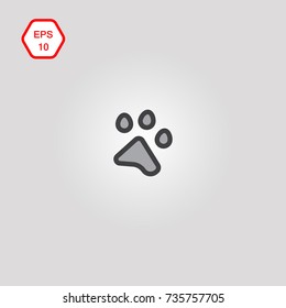 icon trace of an animal