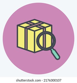 Icon Tracking. suitable for digital web symbol. color mate style. simple design editable. design template vector. simple symbol illustration