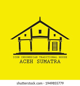 Icon Traditional Aceh House, Aceh Sumatra