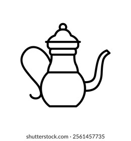 Icon of a traditional Arabic kettle used to brew tea