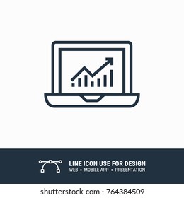 Icon traffic analitycs graphic design single icon vector illustration