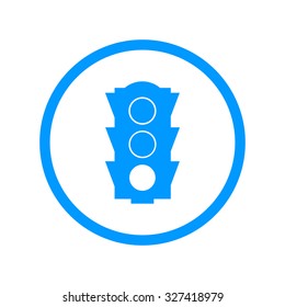 Icon, traffic illustration. Vector flat design style