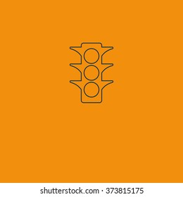 Icon of traffic light.