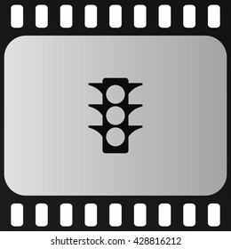 Icon of traffic light.