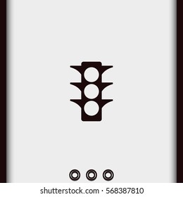 Icon of traffic light.
