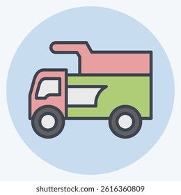 Icon Train. related to Civil Engineering symbol. color mate style. design editable