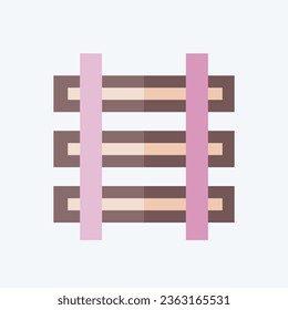 Icon Train. related to Mining symbol. flat style. simple design editable. simple illustration