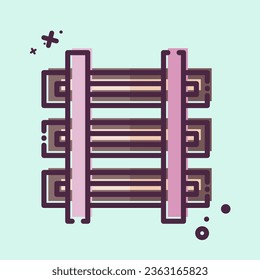 Icon Train. related to Mining symbol. MBE style. simple design editable. simple illustration