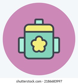 Copa de entrenamiento de iconos. símbolo adecuado para niños. estilo mate de color. diseño simple editable. vector de plantilla de diseño. ilustración simple