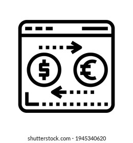 Icon Transaction With Style Outline 