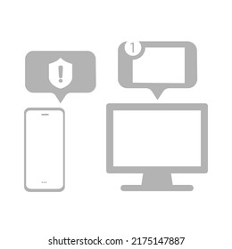 icon of transferring files from one medium to another, vector illustration