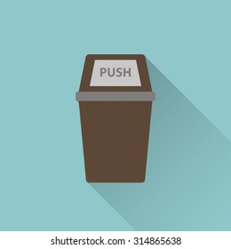 icon of trash can