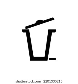 ICON TRASH CAN ILLUSTRATION DESIGN ART