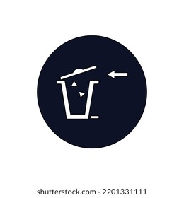 ICON TRASH CAN ILLUSTRATION DESIGN ART