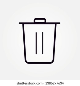 icon trash gerbage reycycle westebasket grhaphic design single icon vector