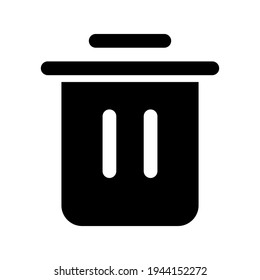 Icon Trash With Style Glyph 