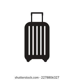 Icon of travel bag, suitcase. Vector illustration	