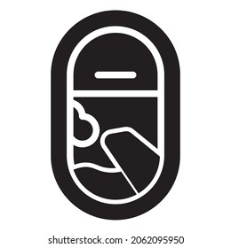 Icon-Reise elegant und einfach, gut für mobile Apps und Web-Design