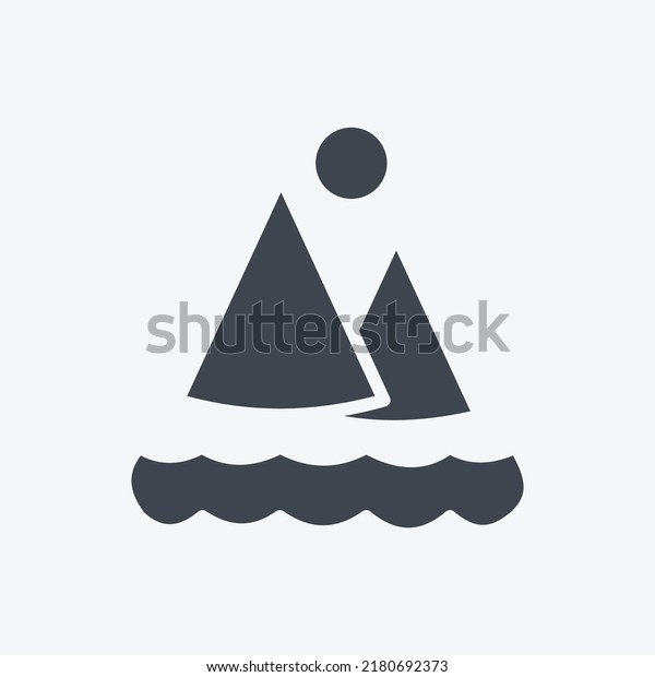Icon Travel Photography. suitable for Art\
symbol. Glyph Style. simple design editable. design template\
vector. simple\
illustration