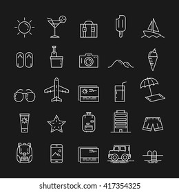 icon travel. icon summer. vector illustration