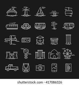 icon travel. icon tourism. vector illustration
