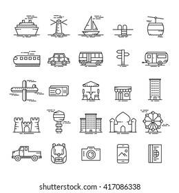 icon travel. icon tourism. vector illustration