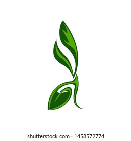 icon of tree shoots, trees for greening