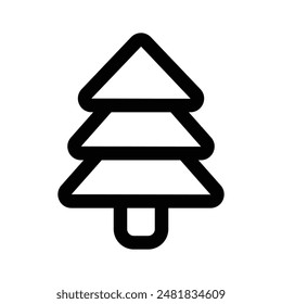 Icon of treen in modern style, ready to use